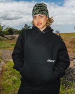 ODYSSEY SHOT-CORD HOOD BLACK