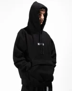 ICHPIG STRIKE ANORAK HOOD BLACK