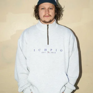 AUS SENTINEL 1/4 ZIP WHITE MARLE