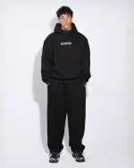 CINCH-UP TRACK PANTS BLACK