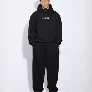 CINCH-UP TRACK PANTS BLACK