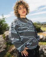 ODYSSEY KNITTED CREW CHARCOAL