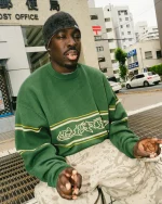 RAZOR KNITTED CREW DARK FOREST