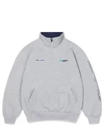 EMBLEM 1/4 ZIP GREY MARLE