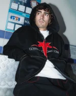 ICHPIG ALLSTAR ZIP-UP HOOD BLACK