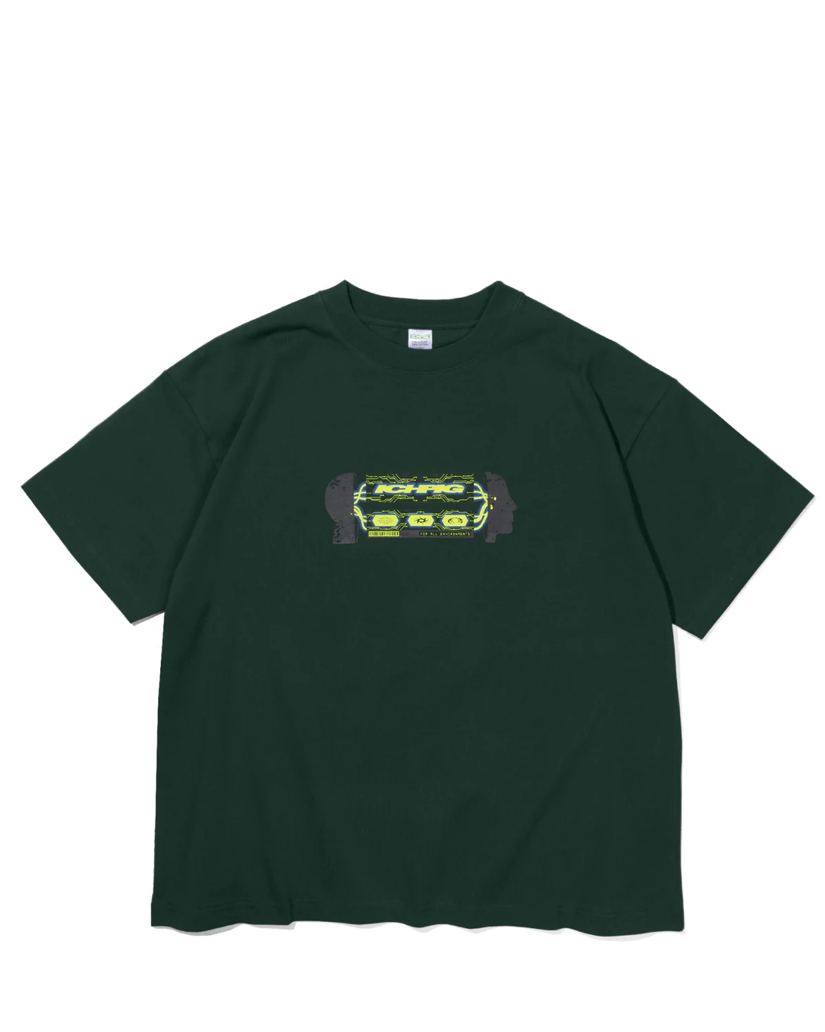 ICHPIG HEADWAVE TEE DARK FOREST ICHPIG HEADWAVE TEE DARK FOREST