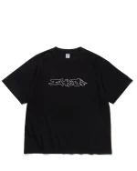 ICHPIG DISTORT TEE BLACK