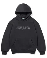DISTORT PULLCORD HOOD VINTAGE BLACK