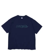 ICHPIG DISTORT TEE NAVY