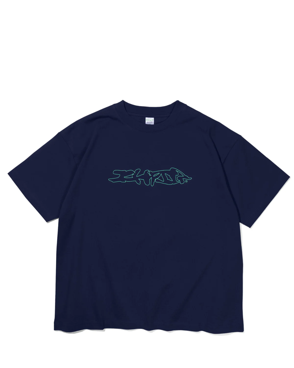 ICHPIG DISTORT TEE NAVY ICHPIG DISTORT TEE NAVY