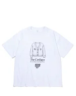 ICHPIG WINDOW KID CARDIGAN TEE WHITE