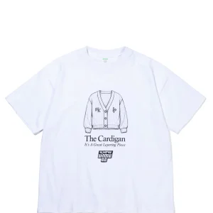 ICHPIG WINDOW KID CARDIGAN TEE WHITE