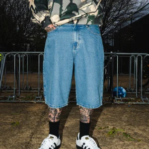 ICHPIG PIGASUS DENIM SHORTS WASHED INDIGO