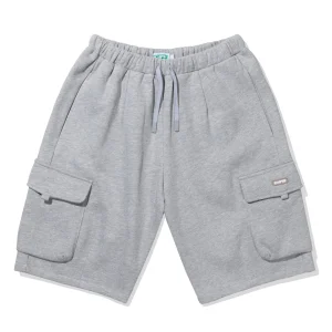 ICHPIG FLEECE CARGO SHORTS GREY MARLE