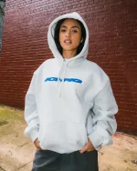 ICHPIG MOTION PULLCORD HOOD WHITE MARLE / ROYAL