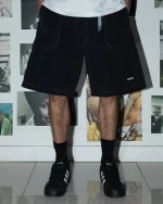 ICHPIG NYLON FIELD SHORTS BLACK