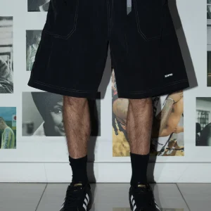 ICHPIG NYLON FIELD SHORTS BLACK