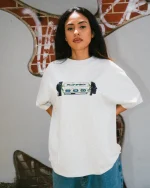 ICHPIG HEADWAVE TEE WHITE MARLE