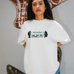 ICHPIG HEADWAVE TEE WHITE MARLE