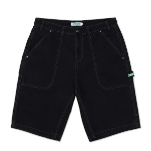 ICHPIG WORKSHOP CANVAS SHORTS FADED BLACK