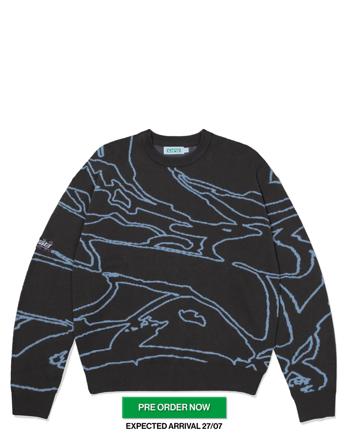 ODYSSEY KNITTED CREW CHARCOAL ODYSSEY KNITTED CREW CHARCOAL