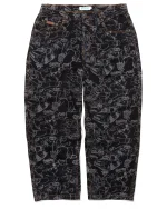 ICHPIG SKETCHY DENIM JEANS OVERDYE BLACK