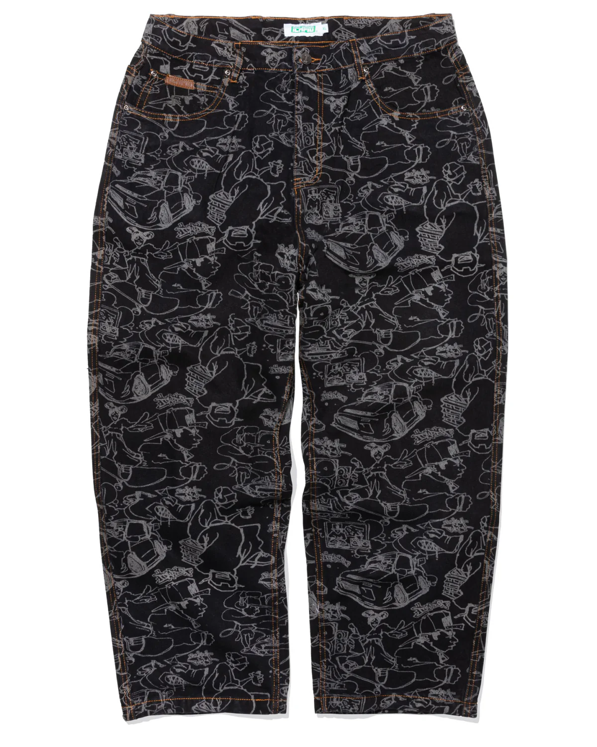 ICHPIG SKETCHY DENIM JEANS OVERDYE BLACK ICHPIG SKETCHY DENIM JEANS OVERDYE BLACK