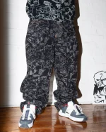 ICHPIG SKETCHY DENIM JEANS OVERDYE BLACK