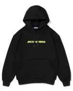MOTION PULLCORD HOOD BLACK / VOLT