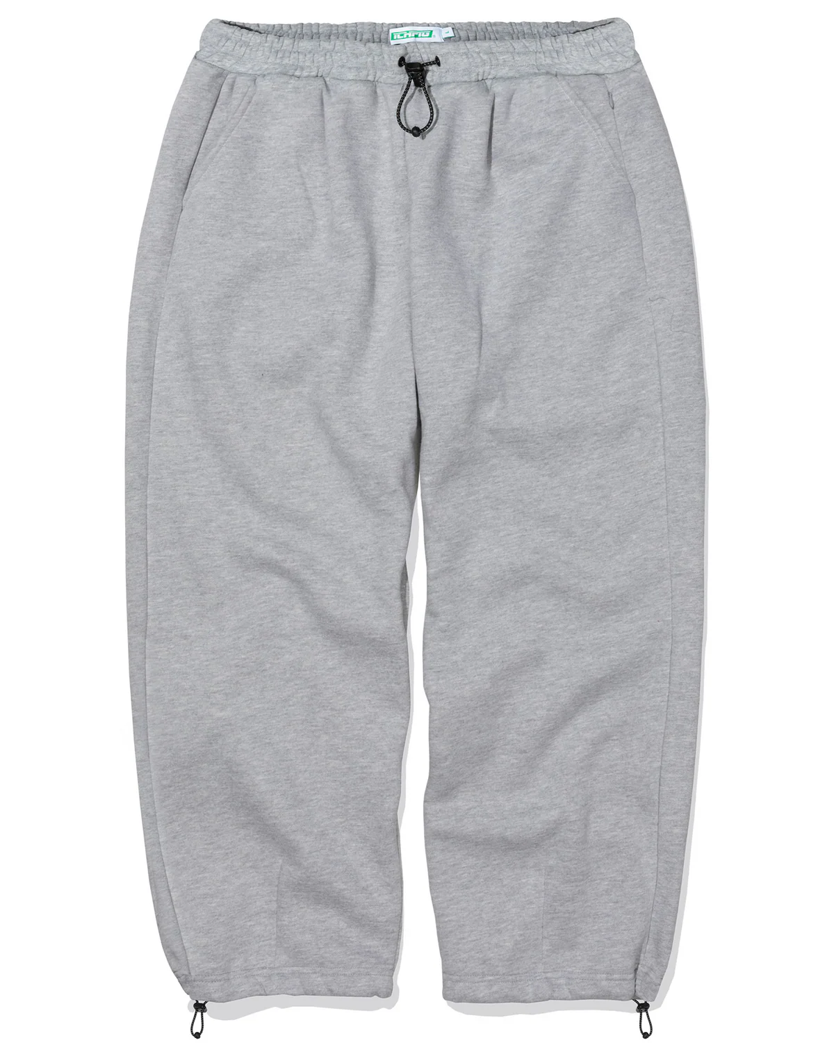 ICHPIG CINCH-UP TRACK PANTS GREY MARLE ICHPIG CINCH-UP TRACK PANTS GREY MARLE
