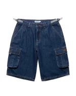 ICHPIG DENIM CARGO SHORTS WASHED INDIGO