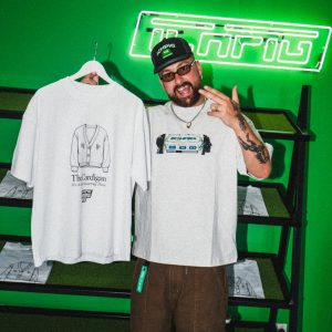 ICHPIG WINDOW KID CARDIGAN TEE WHITE